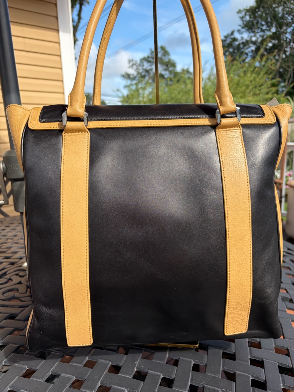 Tiffany & Co. Leather Color Block Tote - Picture 2 of 7